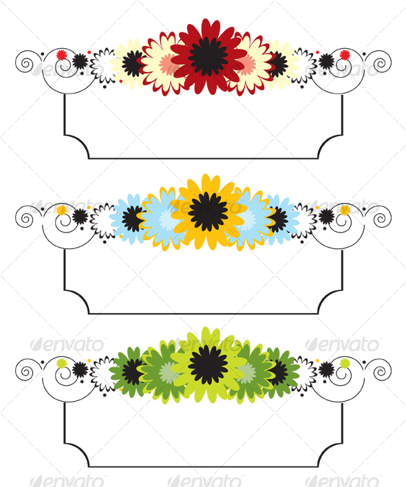 590x708 Vector Floral Banner By Tkdesign10 Graphicriver