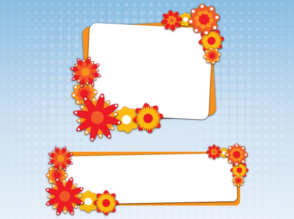 1024x765 Autumn Floral Banners Vector Art Amp Graphics