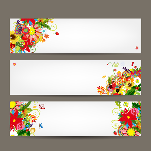 500x500 Beautiful Floral Banner Vector 03 Free Download