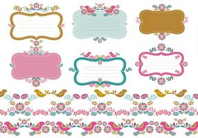 286x200 Floral Border Free Vector Art