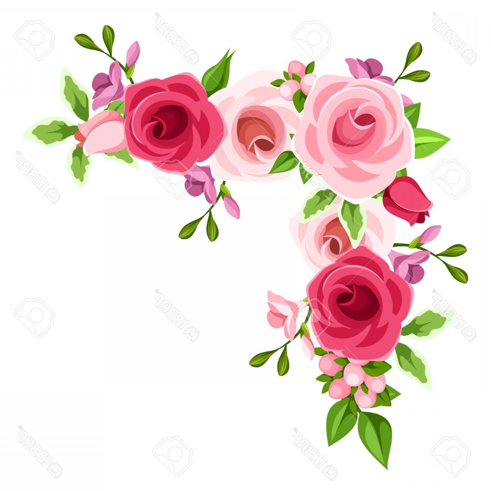 Floral Corner Vector at GetDrawings.com | Free for personal use Floral