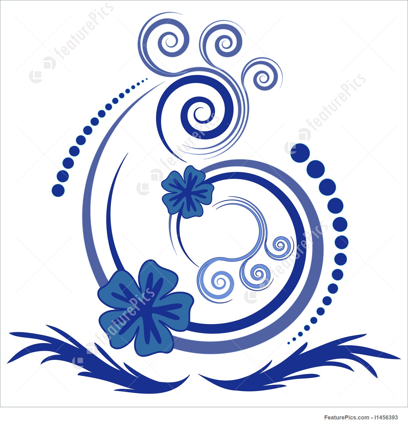 1300x1360 Beautiful Abstract Floral Vector Design