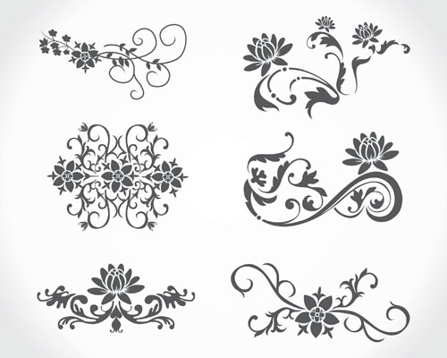 500x400 Vector Floral Vintage