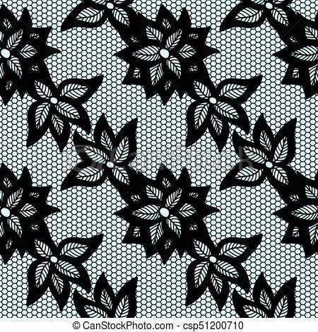 450x470 Floral Lace Seamless Pattern.