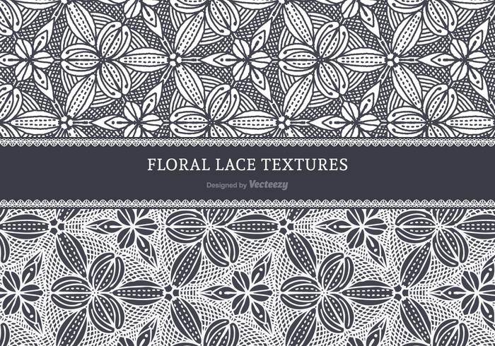 700x490 Floral Lace Vector Textures