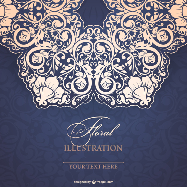626x626 Floral Lace Illustration Vector Free Download