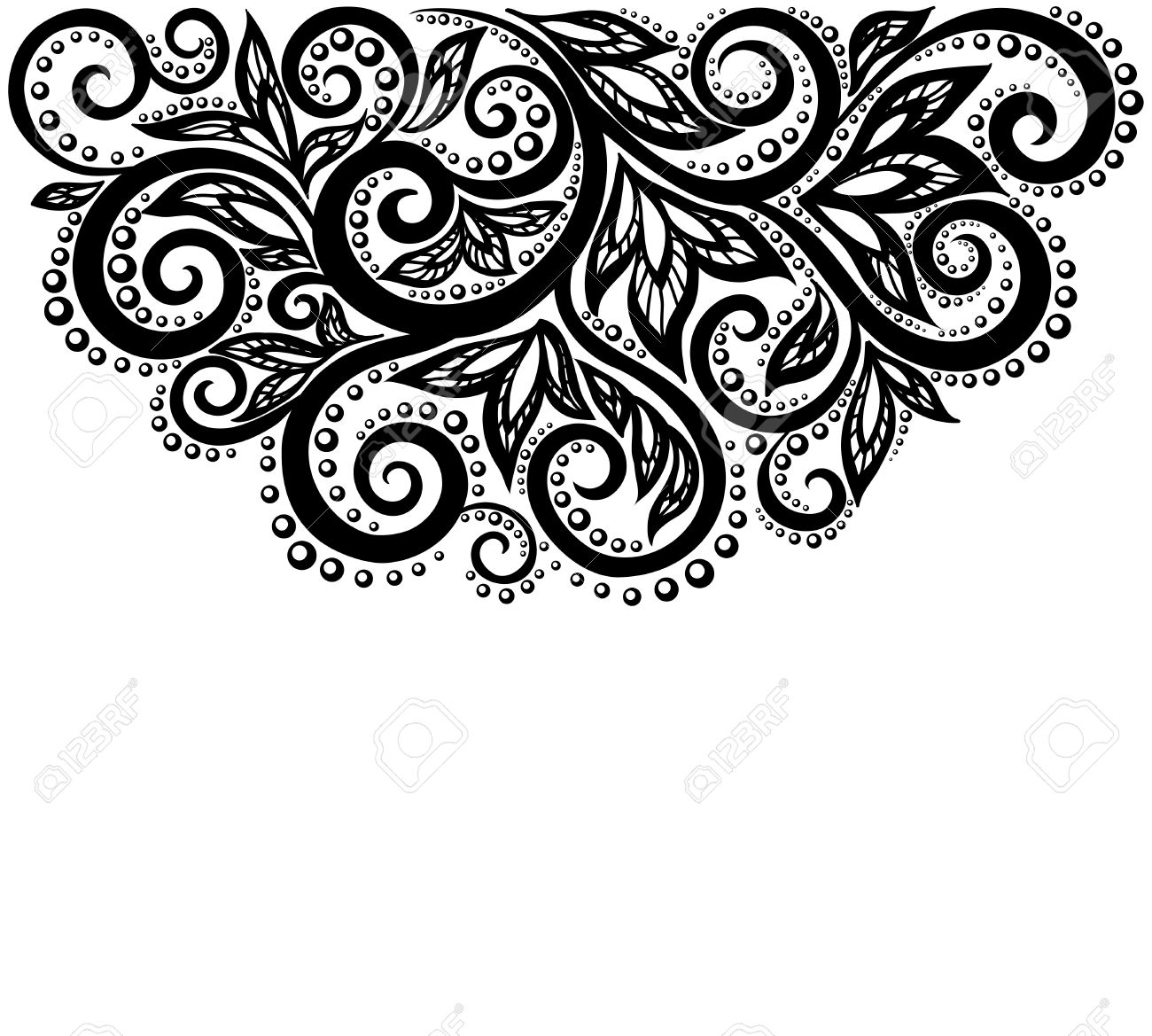 1300x1169 Vector Floral Lace Frame Floral Lace