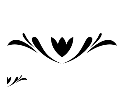 400x300 Flower Ornament Vector By Wassim