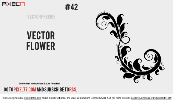 580x342 Free Vector Flower Ornament