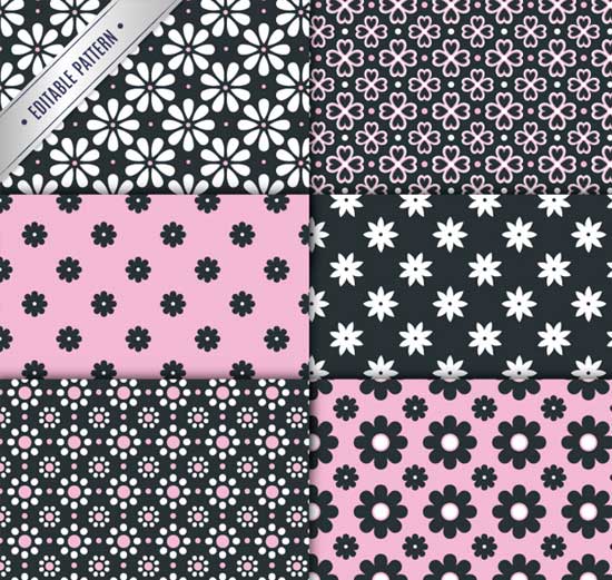 550x521 Floral Patterns Repeating Vector Backgrounds