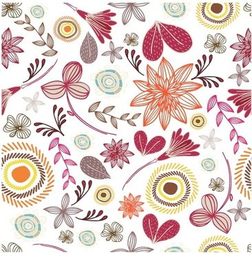 366x368 Seamless Floral Free Vector Download (9,489 Free Vector) For
