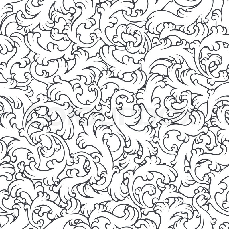 800x800 Seamless Vintage Floral Pattern. Stock Vector Colourbox