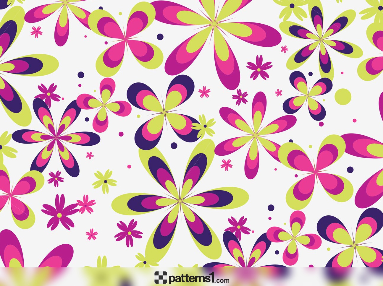 1295x968 Cute Floral Pattern Vector Vector Pattern Design By