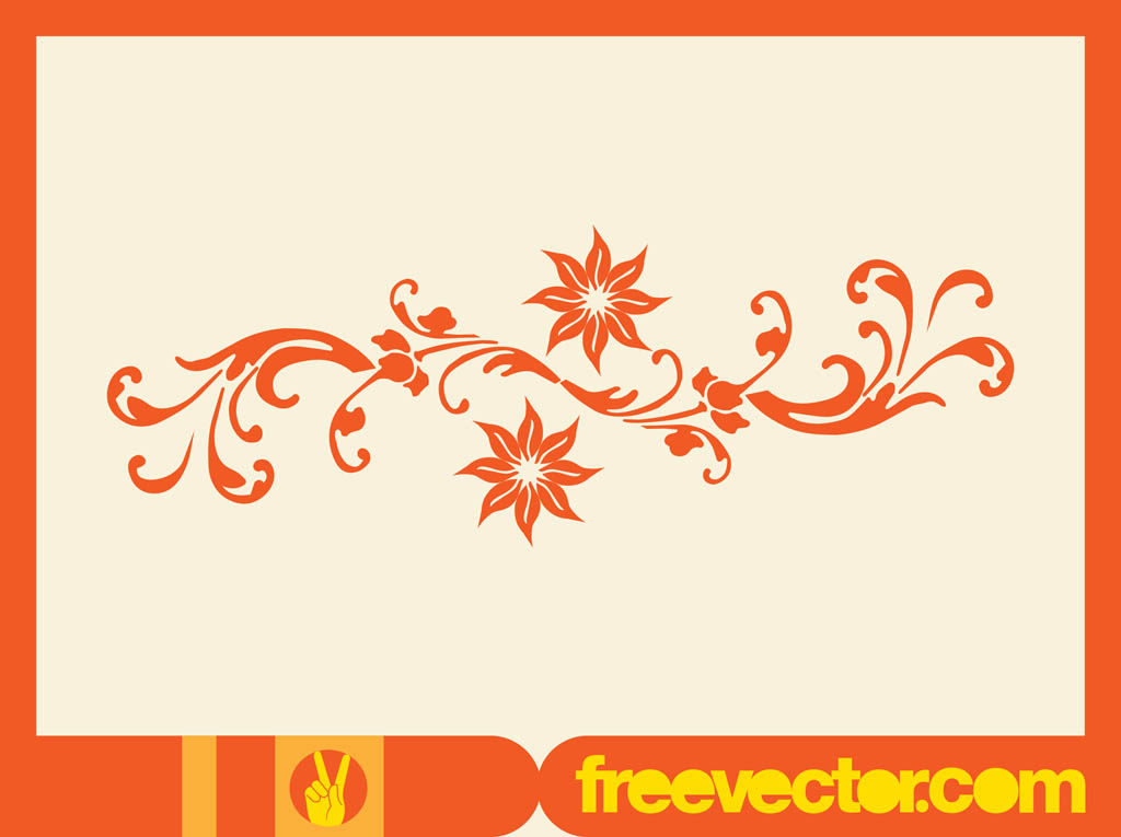 1024x765 Floral Scroll Vector Element Vector Art Amp Graphics