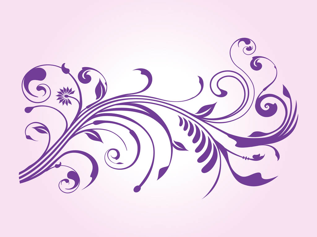 1024x765 Vintage Floral Scroll Vector Art Amp Graphics