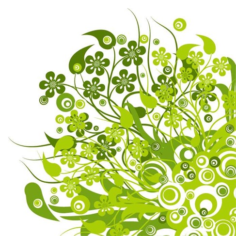 487x487 Green Floral Vector Graphic Free Vector Graphics All Free Web