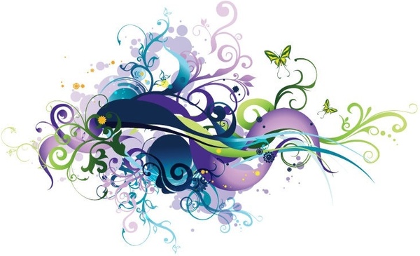600x365 Swirl Floral Vector Graphic Free Vector In Encapsulated Postscript