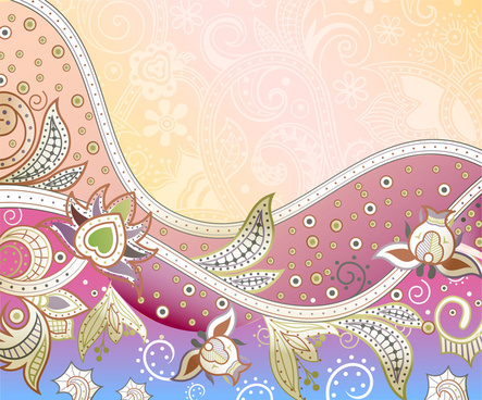 443x368 Vintage Floral Wallpaper Free Vector Download (15,912 Free Vector