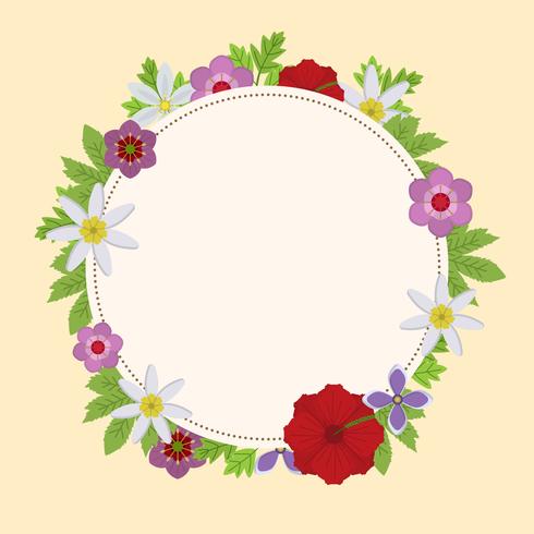 490x490 Floral Wreath Free Vector Art
