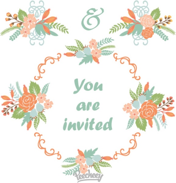 578x600 Floral Wreath Design Free Vector In Adobe Illustrator Ai ( .ai