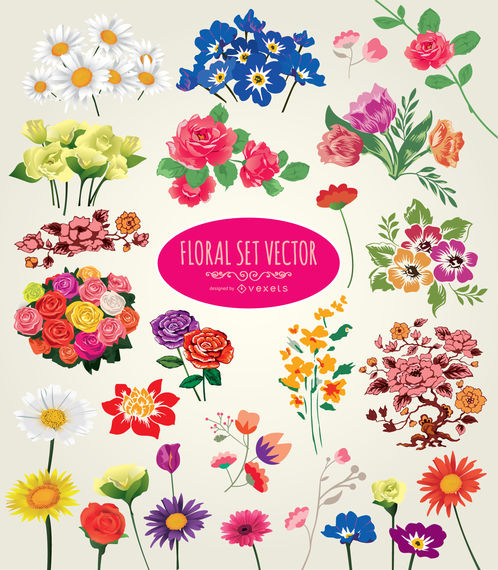 498x570 De Vectores De Flores