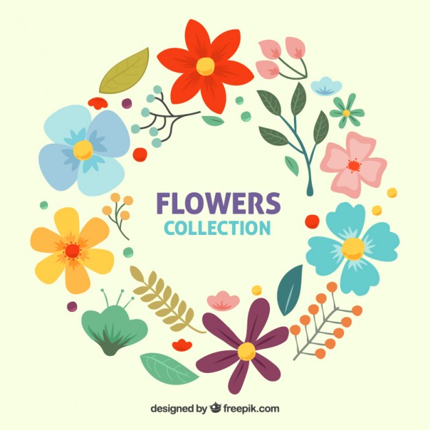 626x626 Vintage Wreath Of Flowers And Leaves Stock Images
