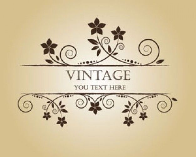 626x500 Banner Flor Vintage Fonts And Borders Banners