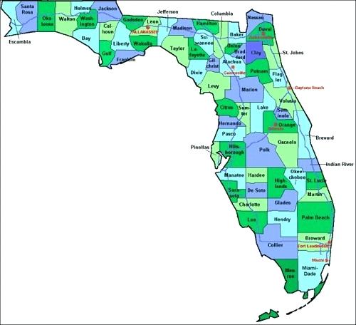 Florida County Map Vector at GetDrawings | Free download