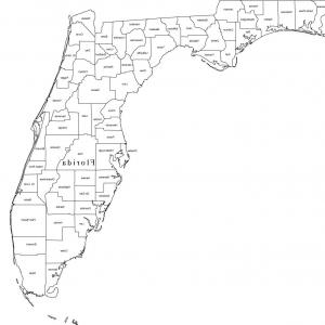 Florida County Map Vector at GetDrawings | Free download