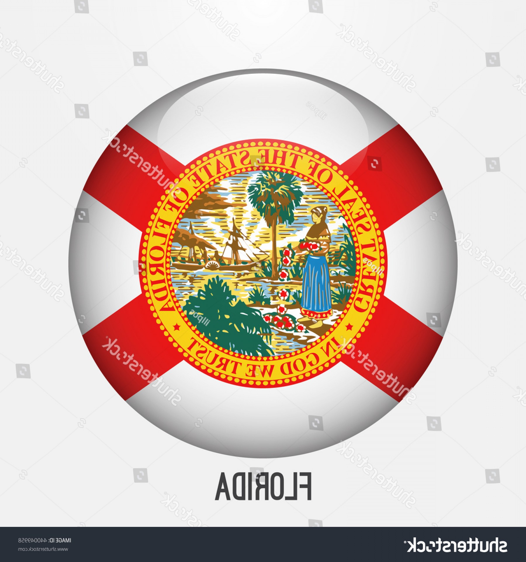 1800x1920 Florida Flag Circle Shape Transparentglossyglass Button Arenawp