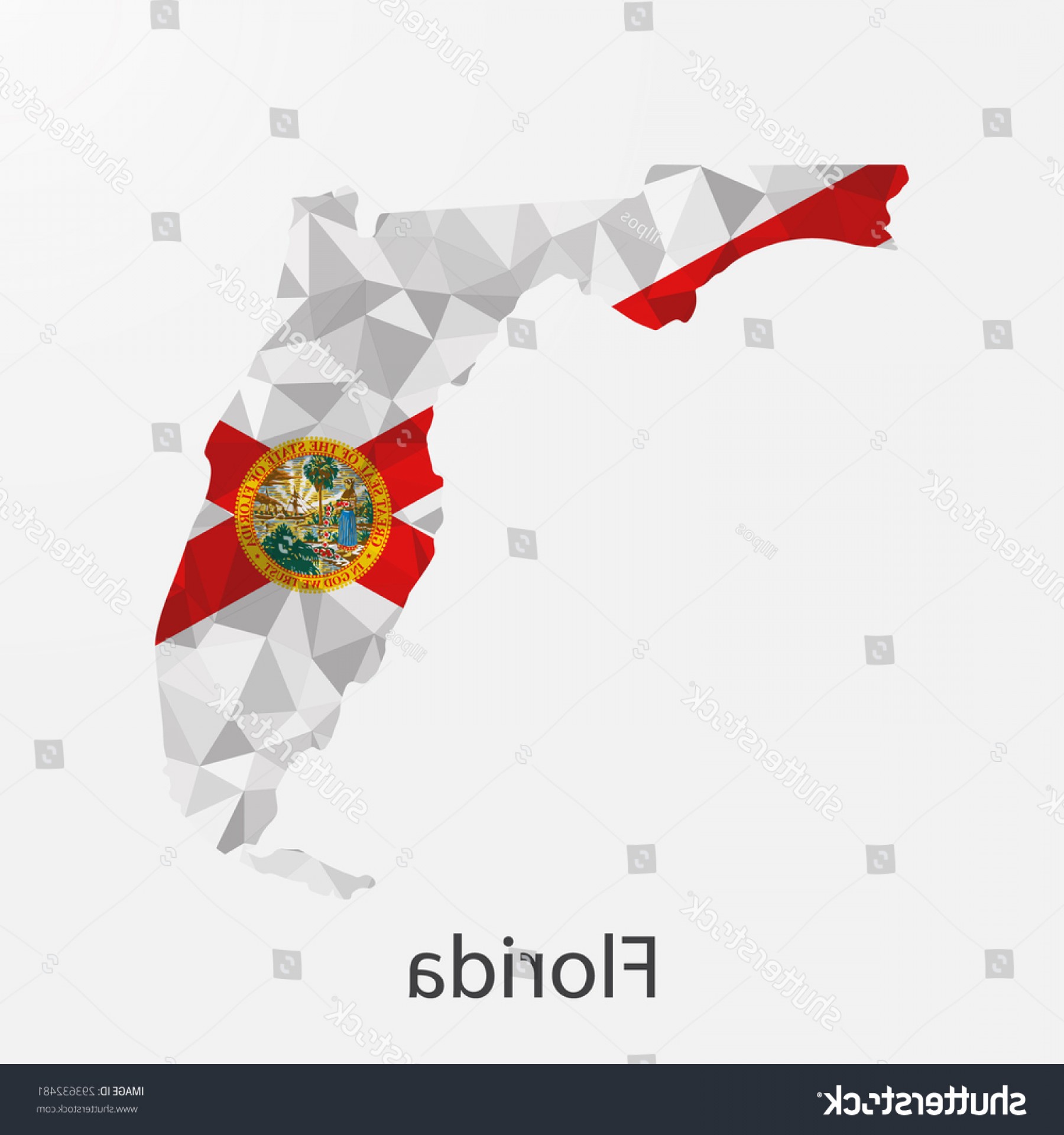 1800x1920 Florida Flag Map Geometricmosaic Polygonal Styleabstract Sohadacouri