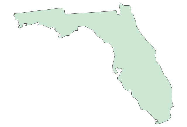 640x436 Geo Map Usa Florida North America