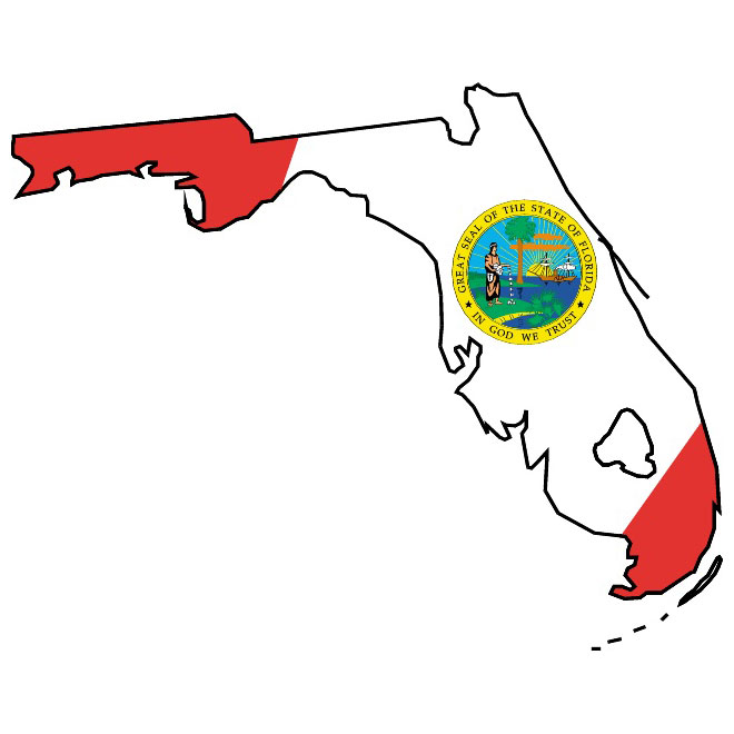 660x660 State Of Florida Vector Florida Flag And Vector Map Download At