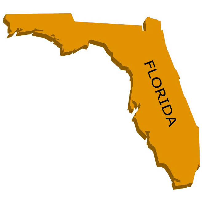 660x660 Vector Map Of Florida