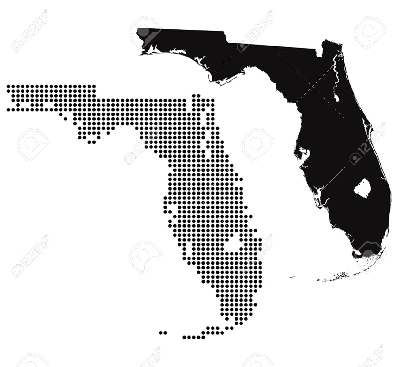 1300x1200 Florida Silhouette Clipart