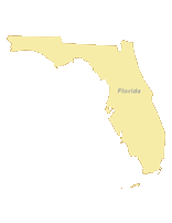 156x202 Free Digital Florida Outline Blank Map