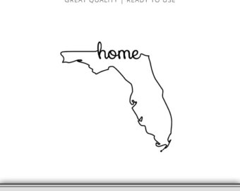 340x270 Florida Svg Florida State Outline Svg Digital Download Etsy