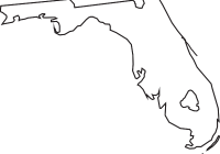 200x140 Florida State Map Outline Clip Art At Clker Com Vector Online