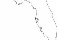 200x140 Florida State Map Outline With Counties Vector Download Free Art