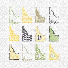 236x236 Florida State Shape Outline Art Monogram Chevron Svg Studio Ai Eps