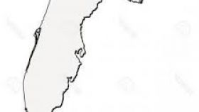 280x158 State Of Florida Outline Clipart All About Clipart