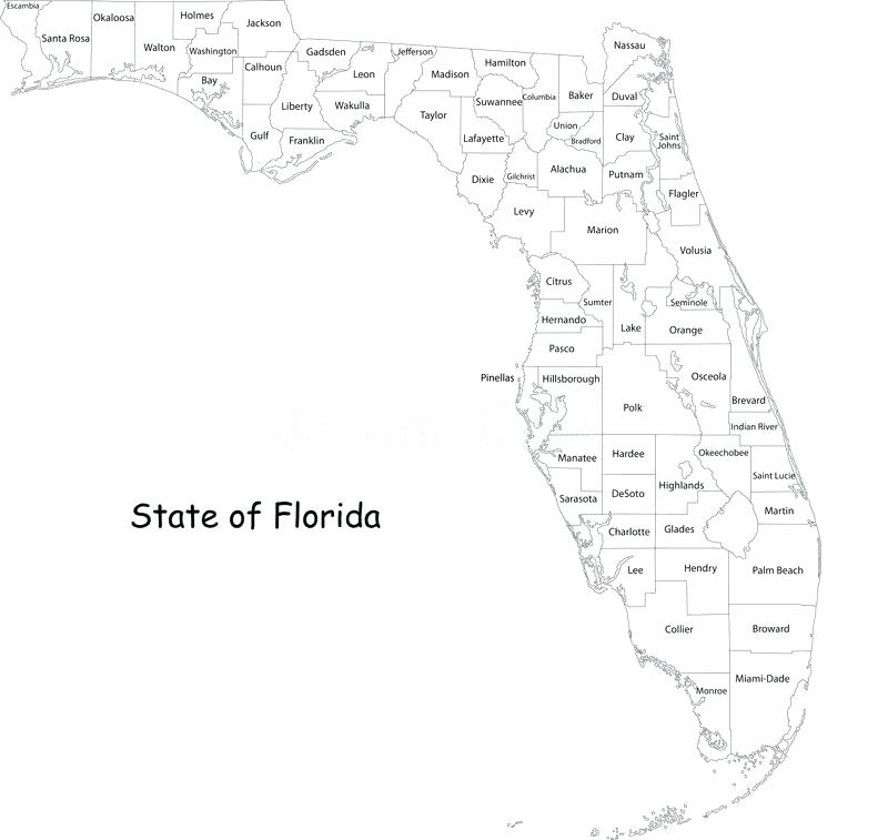 Florida State Outline Vector at GetDrawings | Free download