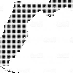 300x300 Highly Detailed Florida Map Dots Dotted Florida State Of Usa Map