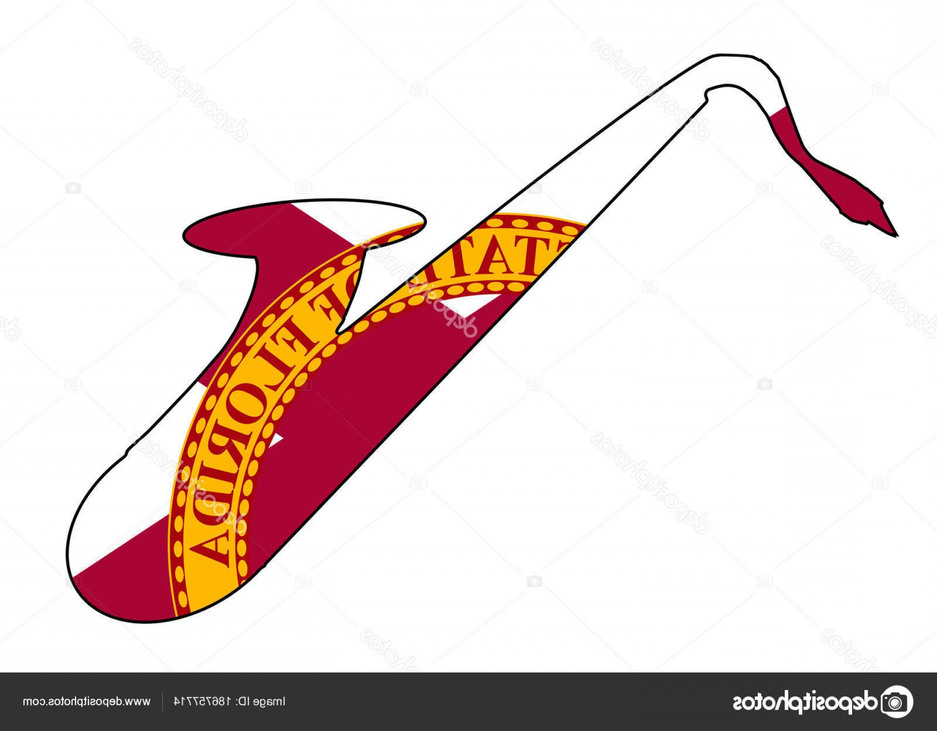 1920x1498 Stock Illustration Saxophone Silhouette With Florida State