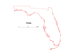 253x179 Editable Royalty Free Map Of Florida, Fl In Vector Graphic Online