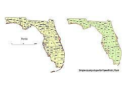 253x180 Editable Royalty Free Map Of Florida, Fl In Vector Graphic Online