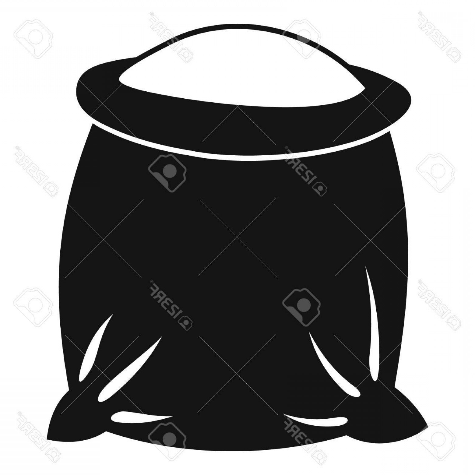 1560x1560 Photostock Vector Sack Full Of Flour Icon Simple Illustration Of