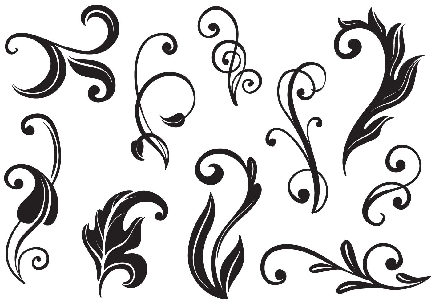 1400x980 Free Vector Flourishes