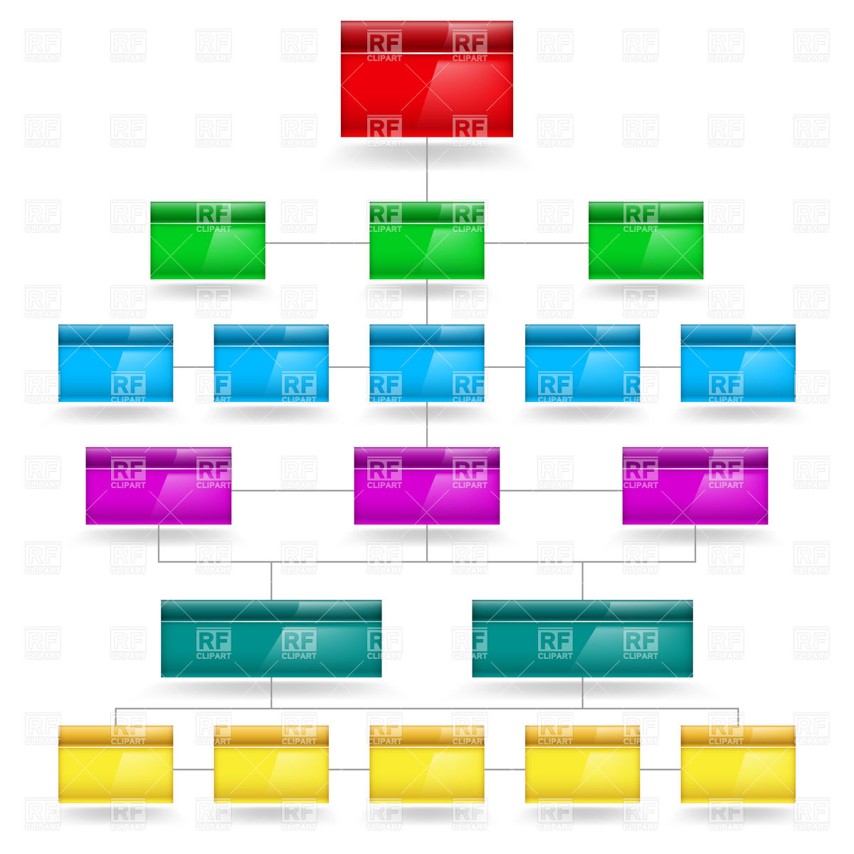 1200x1200 Block Diagram Or Flow Chart Template Vector Image Vector Artwork