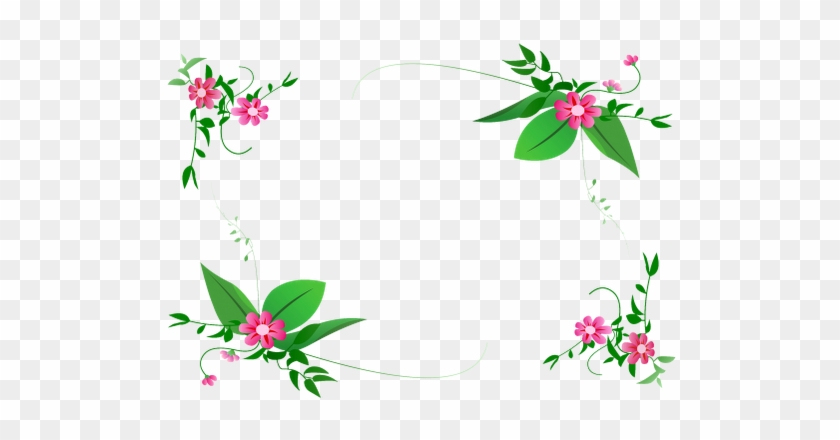 840x440 Flower Border Vector Png 284 Transpapng